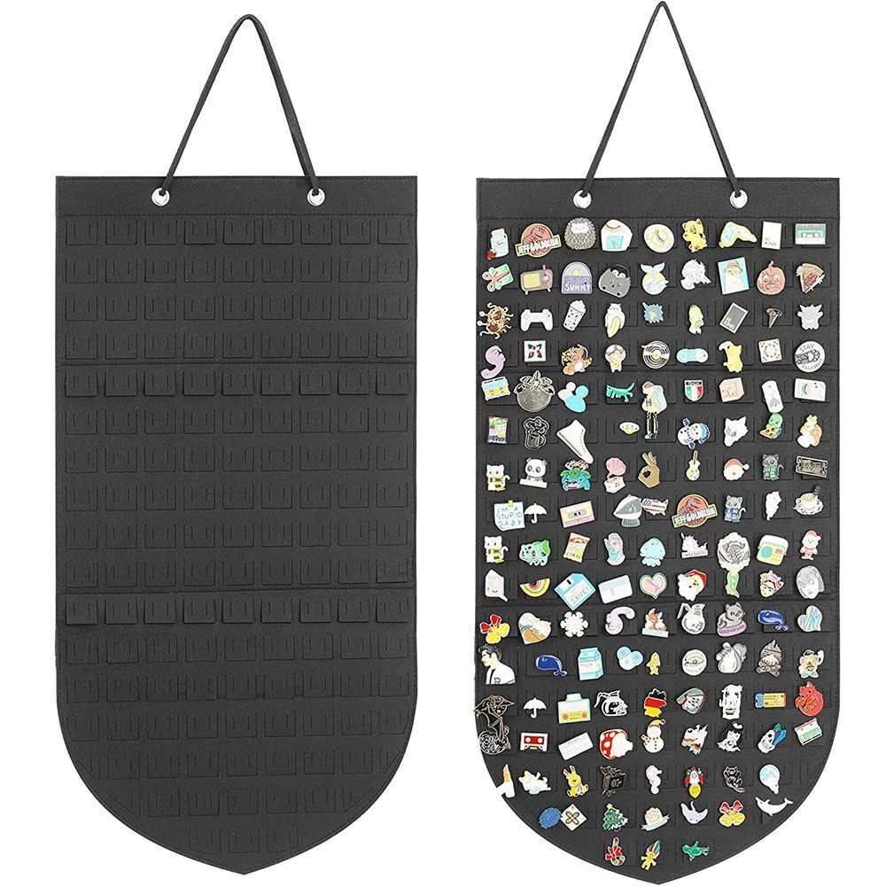 Hanging Brooch Pins Organizers Velvet Badges Buttons Lapel Board Storage Display