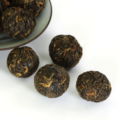 500g Supreme Yunnan Black Tea Dragon Pearl Fengqing Dian Hong Golden Buds
