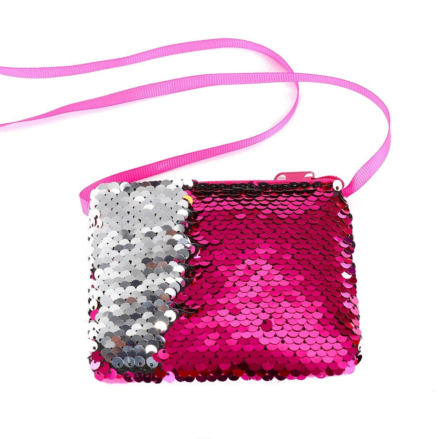 Girls Package Wallet Women Sequins Coin Purse Earphone Handbag Zipper Clutch Bag