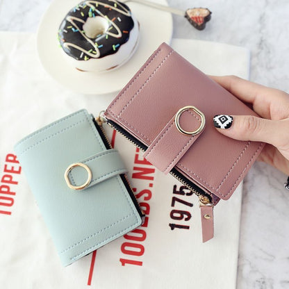 Wallets Small Leather Purse Ladies Card Bag Clutch Women Purse Money Clip Wallet