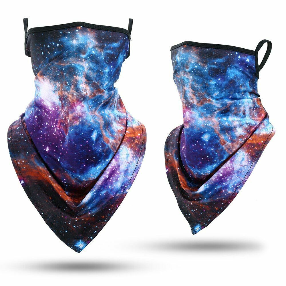 Printed Bandana Cycling Ear Face Mask Neck Gaiter Hunting Running Scarf 26*42 CM