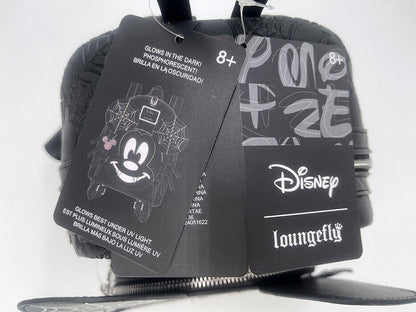 Disney Mini Backpack Christmas Spider Mickey Glow in the Dark Loungefly Bag