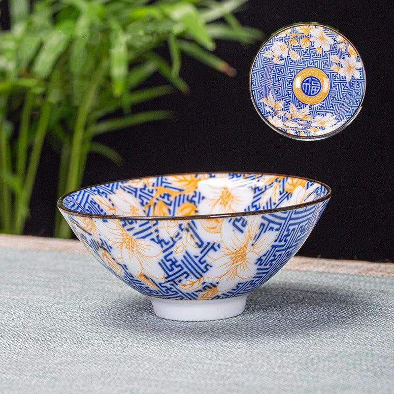 70ml 1Pc Chinese Blue and White Porcelain Teacup Ceramic Tea Bowl Master
