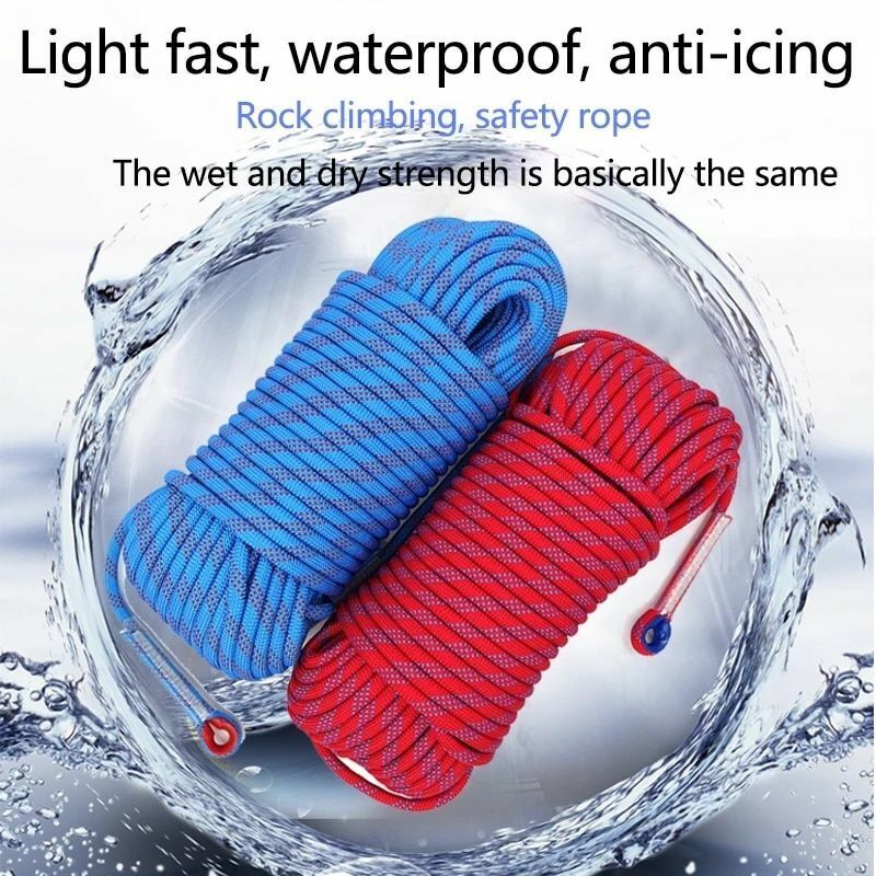 Static Climbing Ropes 8mm Outdoor Survival Safety Cord Camping Equipment 10-30 m