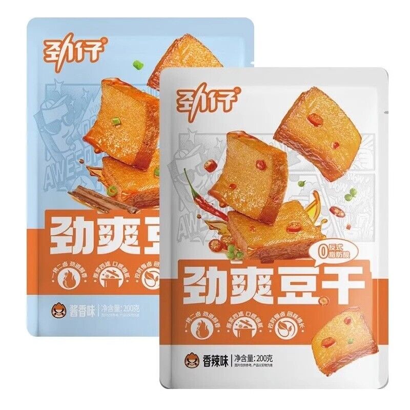 劲仔劲爽豆干零食休闲食品 Power Boy Power Cool Dry Bean Snack Snack Food