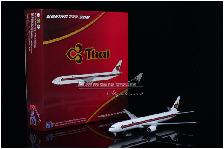 1:400 JC Wings Thai BOEING 777-300 Passenger Airplane Diecast Aircraft Model
