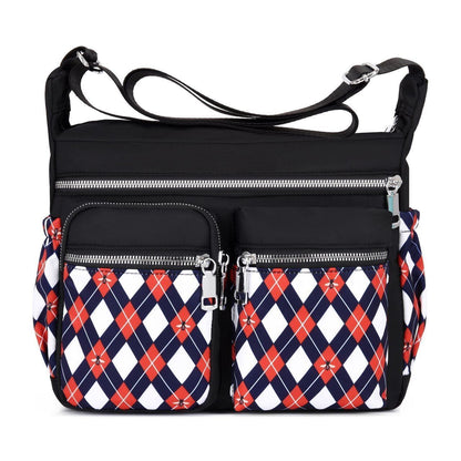 Crossbody Bag Waterproof Nylon Flower Shoulder Messenger Casual Ladies Handbag