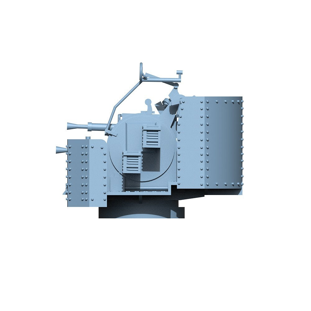 Yao's Studio LY200018A 1/200 British Navy 2pdr Pompom Gun Flat angle With Shield