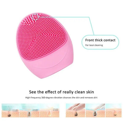 Limpiador de Poros Recargable Suave y Potente Silicon Esponja Sonica Para Piel