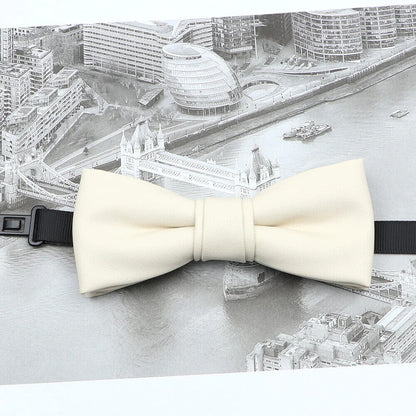 Men Bow Tie PU Leather Patchwork Female Necktie Adult Cravate Wedding Party Wear
