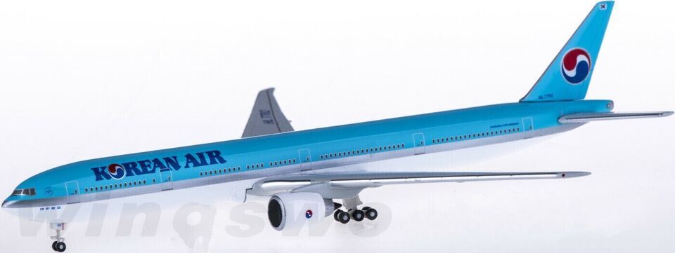 1:500 Hogan KOREAN AIR BOEING 777-300ER Passenger Airplane Diecast Plane Model