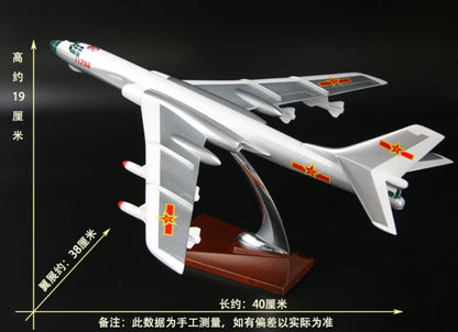 40CM 1:86 China H-6G Bomber Fighter Jet Airplane Resin Aircrarft Plane Model