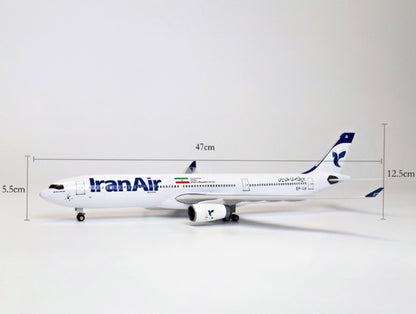 1:135 47CM IRAN AIR AIRBUS A330 Airplane Landing Gears Resin Aircraft Model