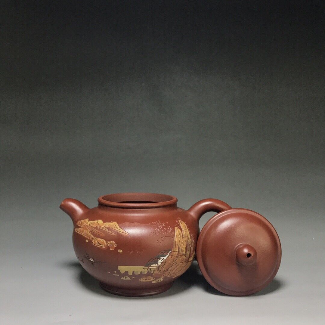 Chinese Yixing Zisha Clay Handmade Exquisite Teapot（掇只 底款：燕萍）