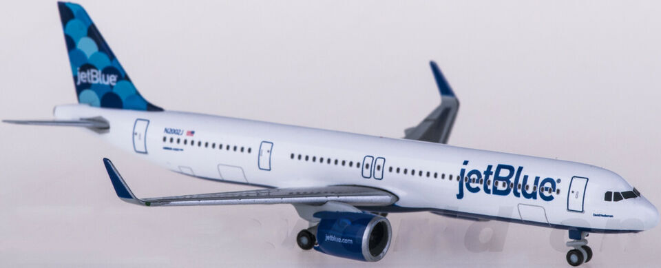 1:500 Herpa JetBlue AIRBUS A321neo Passenger Aircraft Diecast Airplane Model