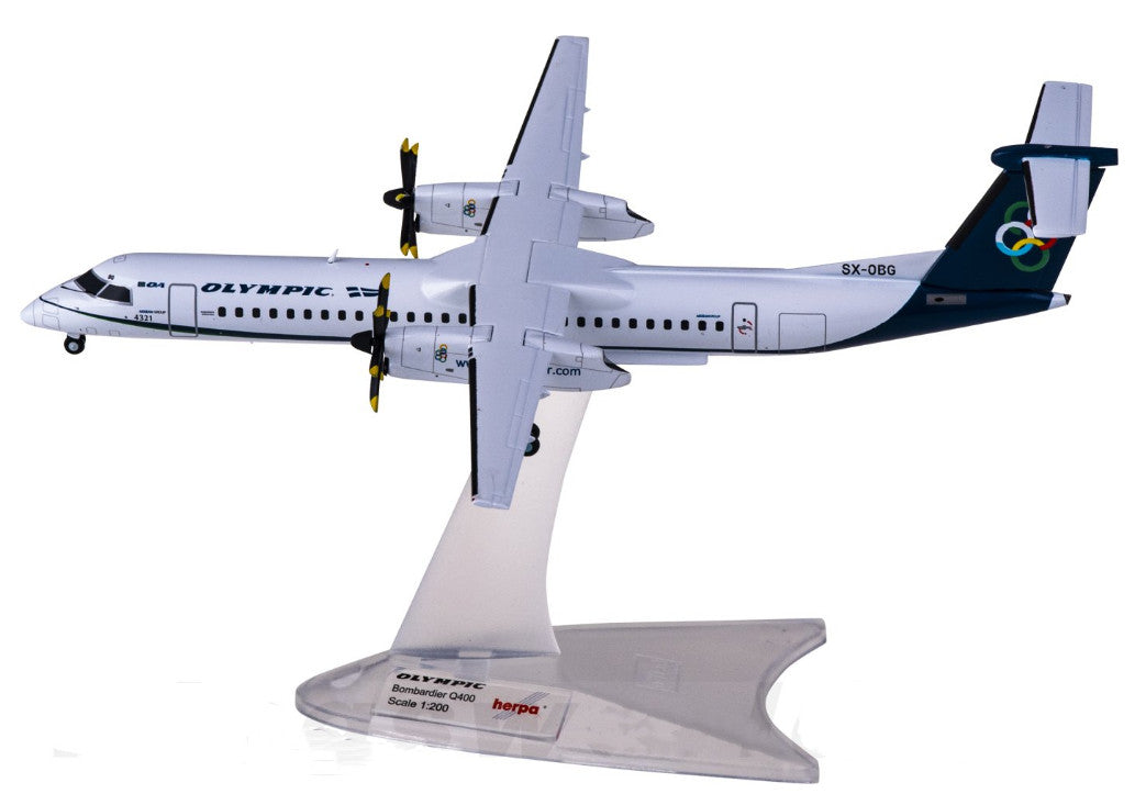 1:200 Herpa OLYMPIC Bombardier Dash 8 Passenger Aircraft Diecast Airplane Model
