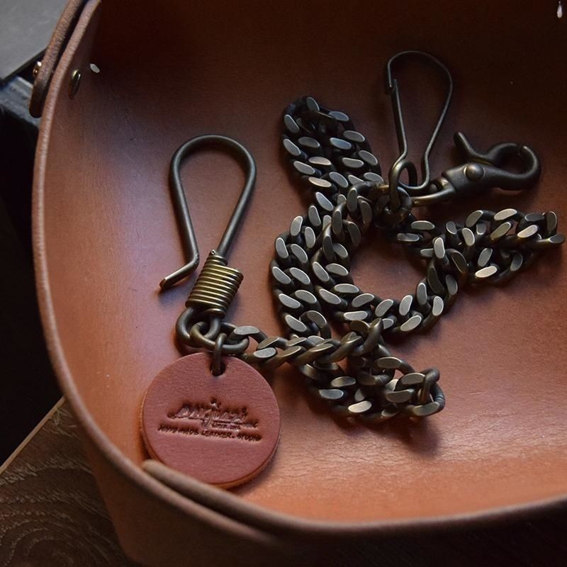 Vintage Brass Wallet Chain Aged Biker Workwear Pants Chain Men