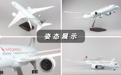 1:130 43CM AIR CANADA BOEING 787 Airplane Landing Gear Resin Aircraft Model