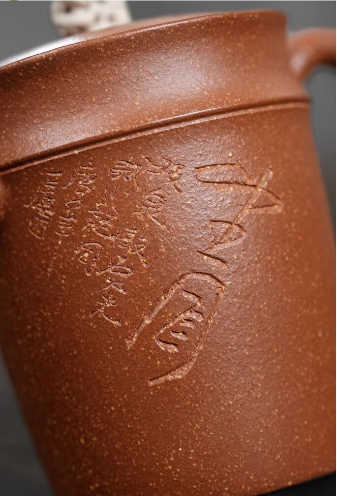 150cc chinese Yixing Handmade Zisha teapot Jiangpo Ni bamboo hu Gongfu Tea Pot
