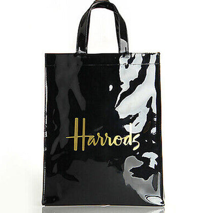 Harrods London Girls Shopper PVC Tote Bag Top-handle Casual Shopping Handbag