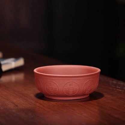50ml Handmade Tea Cup Marked Original Ore Real Yixing Zisha Purple Clay Cup New
