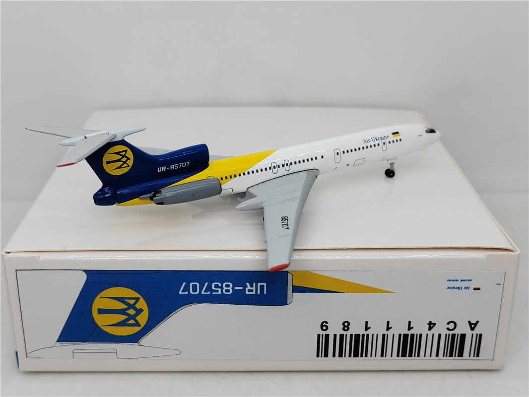 1:400 Aeroclassics Air Ukraine Tupolev Tu-154 Passenger Plane Diecast Model