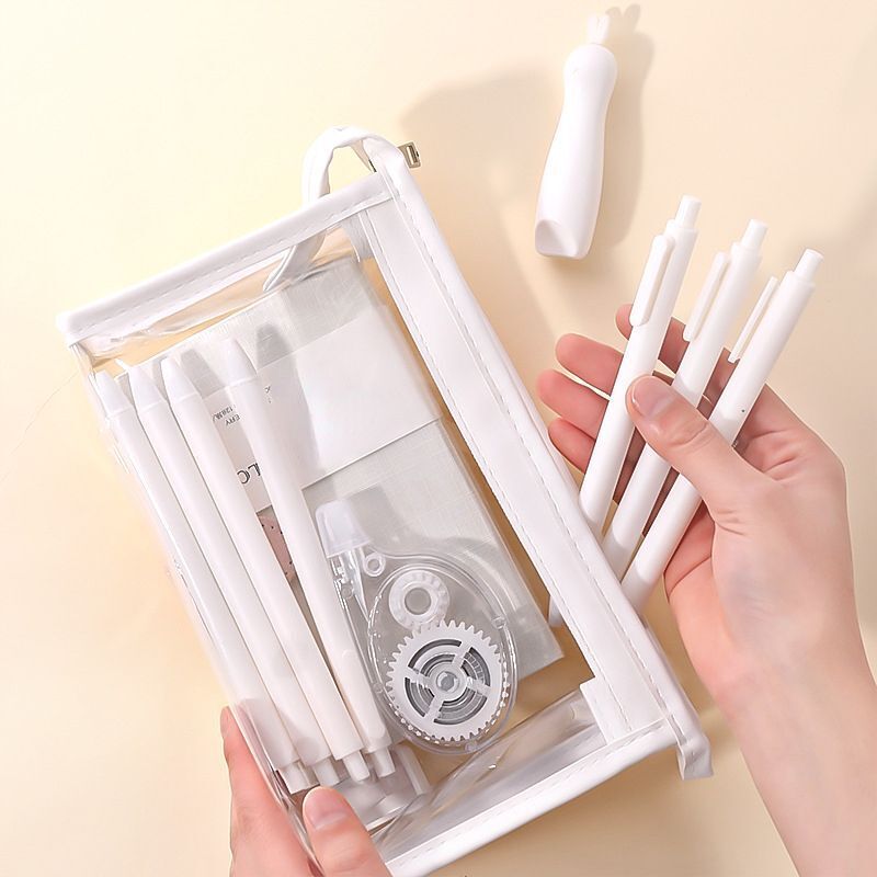 Transparent Cosmetic Bag Zipper Clear Makeup Purse Travel Toiletry Storage Pouch