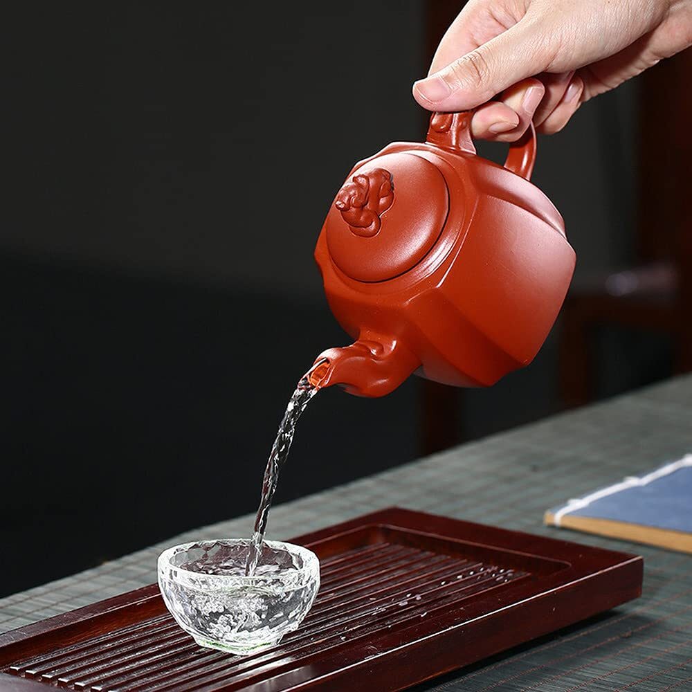 425ml Chinese Traditions Yixing Purple Clay Teapot Kung Fu Tea Set Decor Kettle
