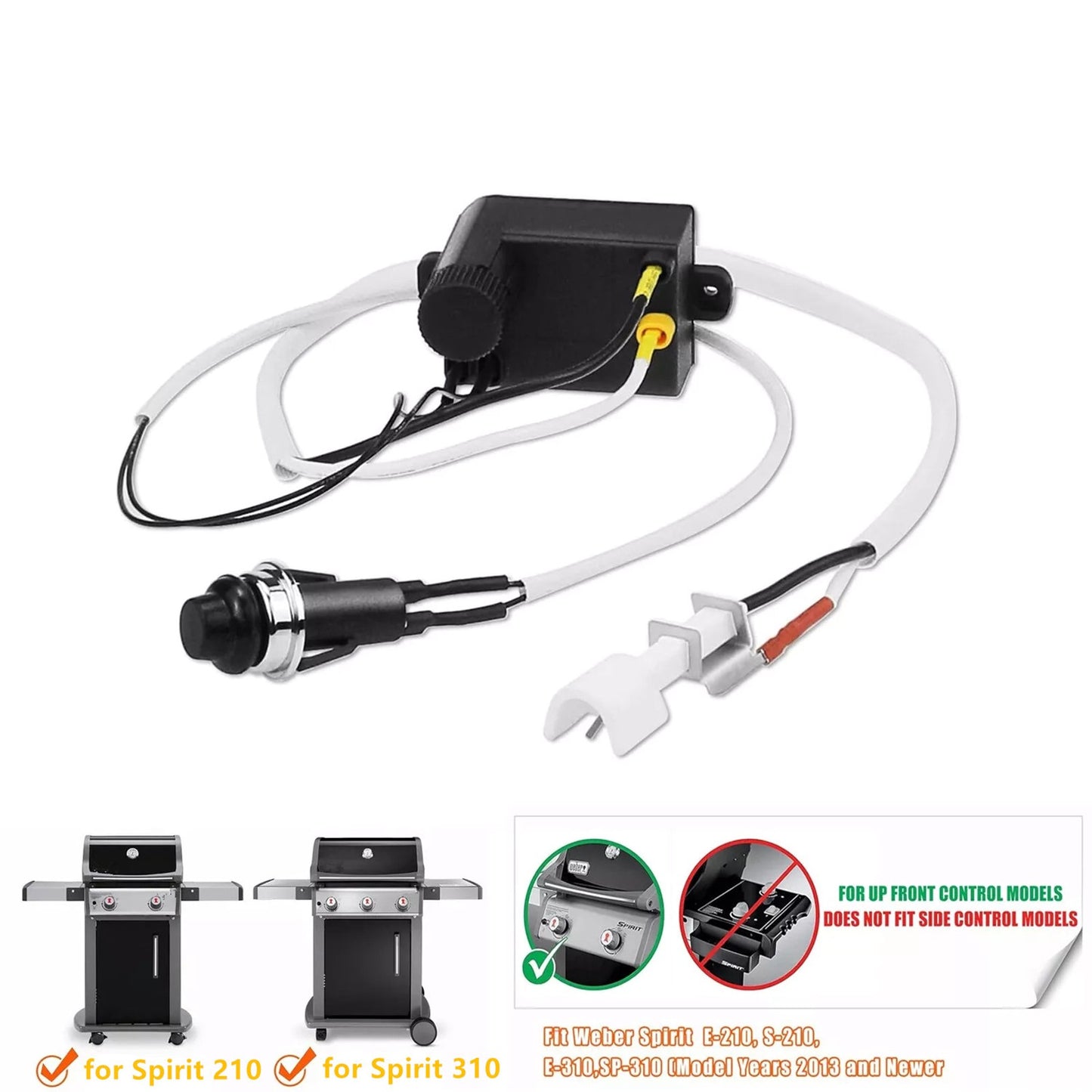 7642 Grill Replacement Parts Igniter Kit for Spirit E210 S210 E310 SP310 Part