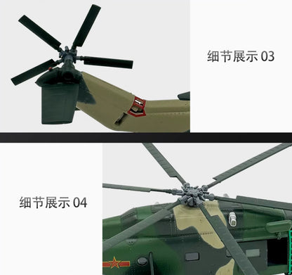 1:60 30CM China Z-8 Armed Helicopter Airplane Diecast Military Aircraft Model