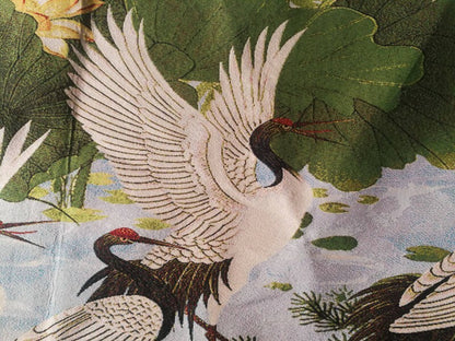 Old Chinese silk Embroidery Painting "Lotus Pond Fairy" 90256