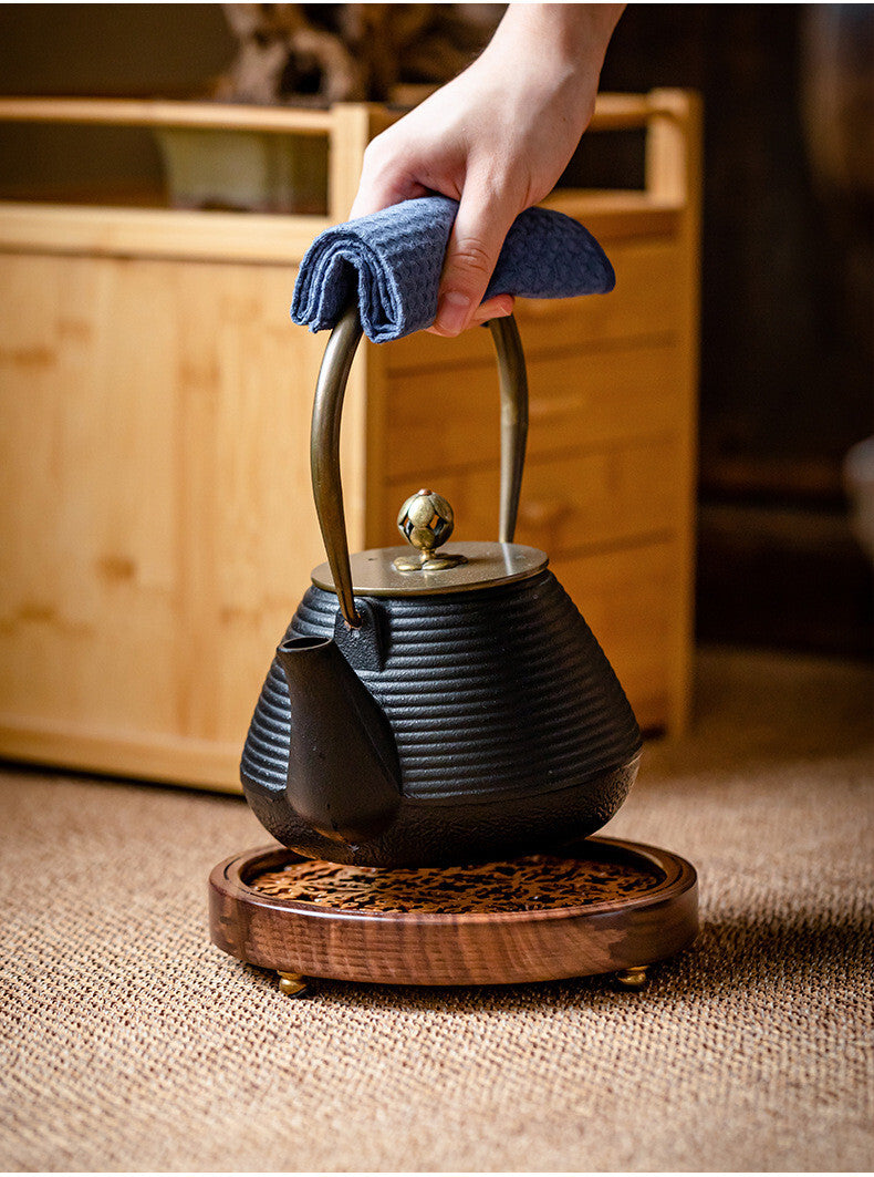 Walnut wood Tea Trays Handmade teaPot Trays Kung Fu Tea Accessories