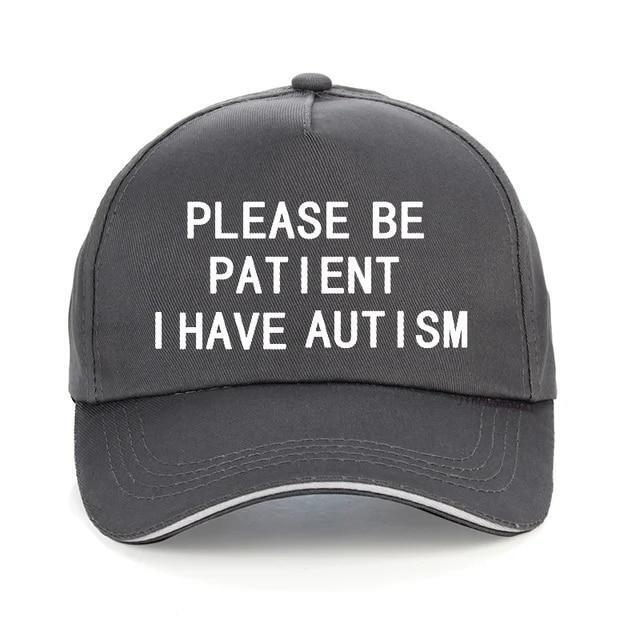 Please Be Patient I Have Autism Letter Print Baseball Cotton Hat Cap Men Women