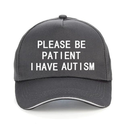 Please Be Patient I Have Autism Letter Print Baseball Cotton Hat Cap Men Women