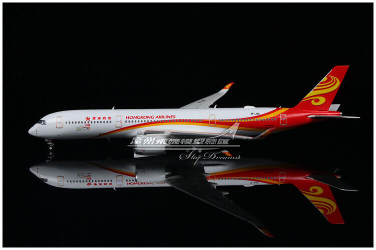 1:400 JC WINGS HONGKONG AIRLINE AIRBUS A350-900 Passenger Airplane Diecast Model