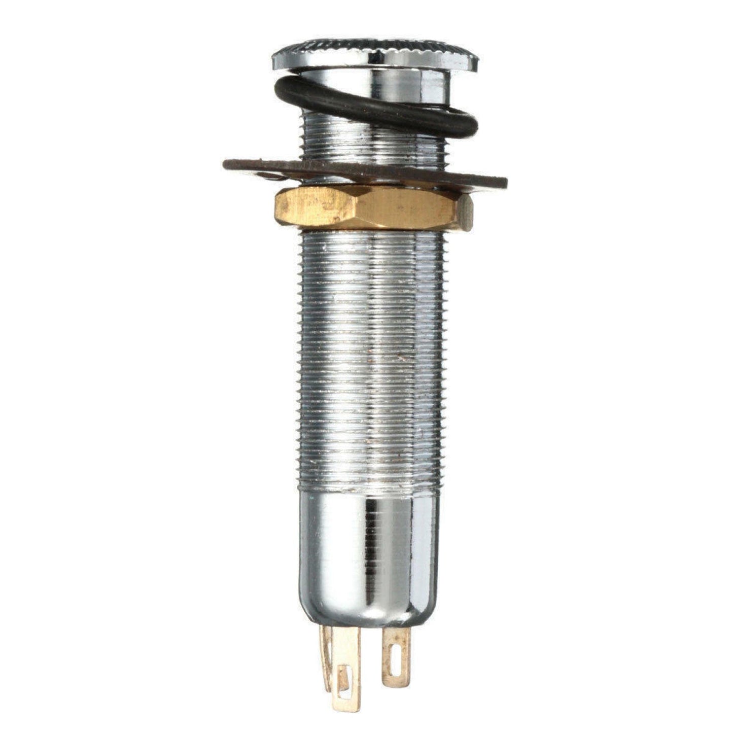 Copper Guitar Jack Mono Active Barrel Jack Socket for Electric Guitar Bass