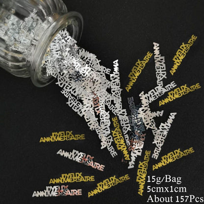 Number 18 Confetti 15g PVC Sequin Birthday Party Anniversary Event Balloon Decor