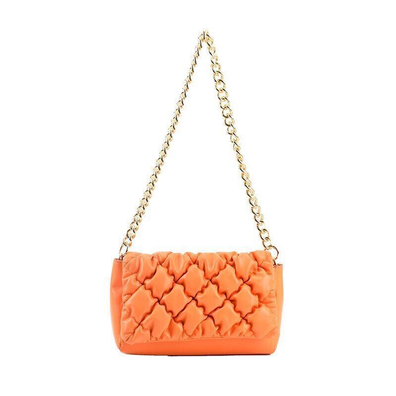 2022 Shoulder Bags Woman Leather Brand Handbag Gold Woman Shoulder Bag