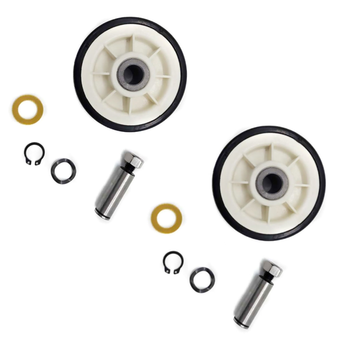 2Pcs Dryer Roller Wheel Drum Support Kit Replacement Part For Maytag Whirlpool