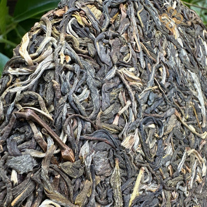 357g Raw Pu'er Aged Bulang Mountain Yunnan Compressed Tea Cake