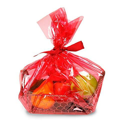 Hygloss Red Cellophane Wrap, 12½ Foot Roll, 20" Width (71502)