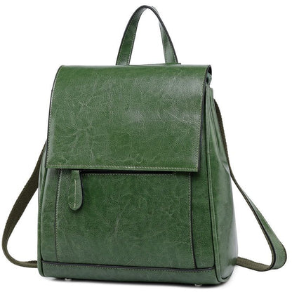 Genuine Leather Backpack Crossbody Messenger Shoulder Bags Travel 23*11*27 CM