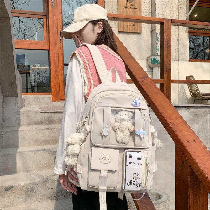 Women Backpack Nylon Female Schoolbag College Backpacks Travel Book Bags