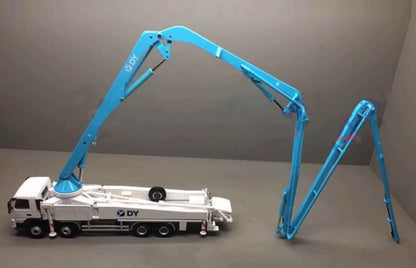 1:50 25CM DY Concrete Pump Truck Construction Machinery Equipment Diecast Model