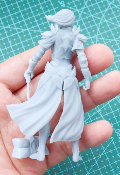 1/18 resin figure model Fantasy Female Warrior 3D Printing Unassembled Unpainted