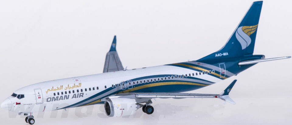 1:400 JC Wings OMAN AIR BOEING 737 MAX 8 Passenger Airplane Diecast Plane Model