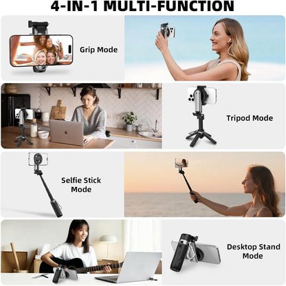 Magnetic Selfie Stick Mini Tripod for Iphone, Portable Pocket 4-In-1 Multifuncti