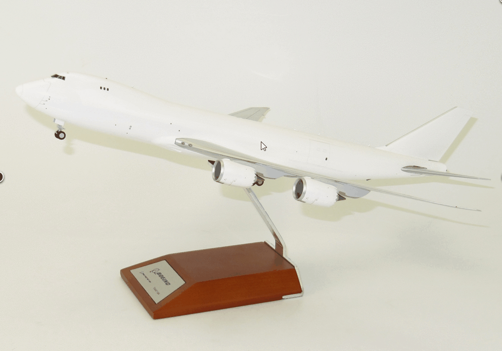 1:200 JC Wings Blank BOEING B747-8F Passenger Airplane Diecast Aircraft Model