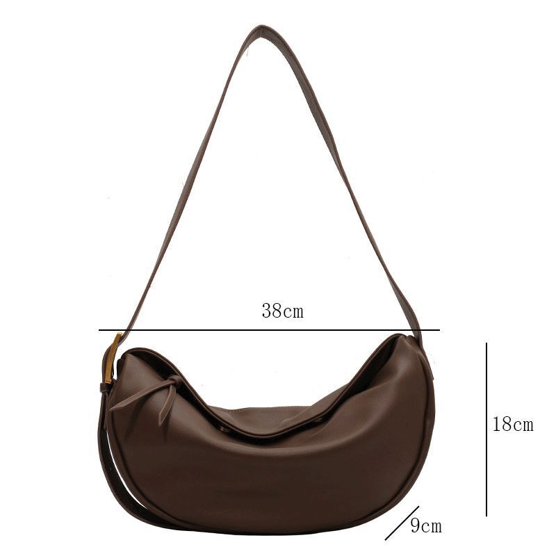 Crossbody Bags Soft Leather Handbags Solid Bags Shoulder Purse Women Vintage 1PC