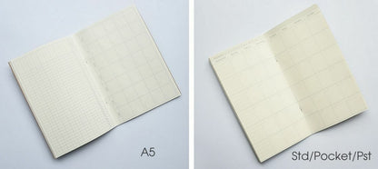 Kraft Paper Notebook Filler Paper Inserts Blank Dot Grid Notepad Diary Journal